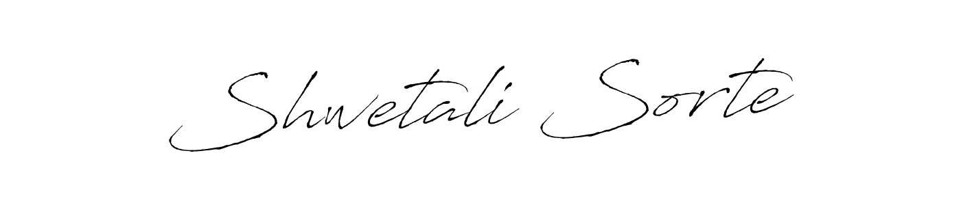 How to make Shwetali Sorte name signature. Use Antro_Vectra style for creating short signs online. This is the latest handwritten sign. Shwetali Sorte signature style 6 images and pictures png