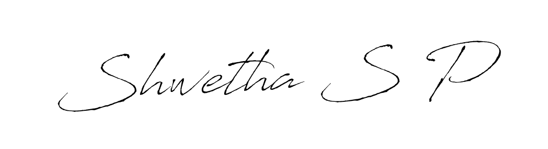 Also we have Shwetha S P name is the best signature style. Create professional handwritten signature collection using Antro_Vectra autograph style. Shwetha S P signature style 6 images and pictures png