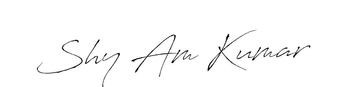 Make a beautiful signature design for name Shy Am Kumar. With this signature (Antro_Vectra) style, you can create a handwritten signature for free. Shy Am Kumar signature style 6 images and pictures png