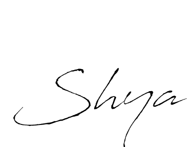 Use a signature maker to create a handwritten signature online. With this signature software, you can design (Antro_Vectra) your own signature for name Shya. Shya signature style 6 images and pictures png