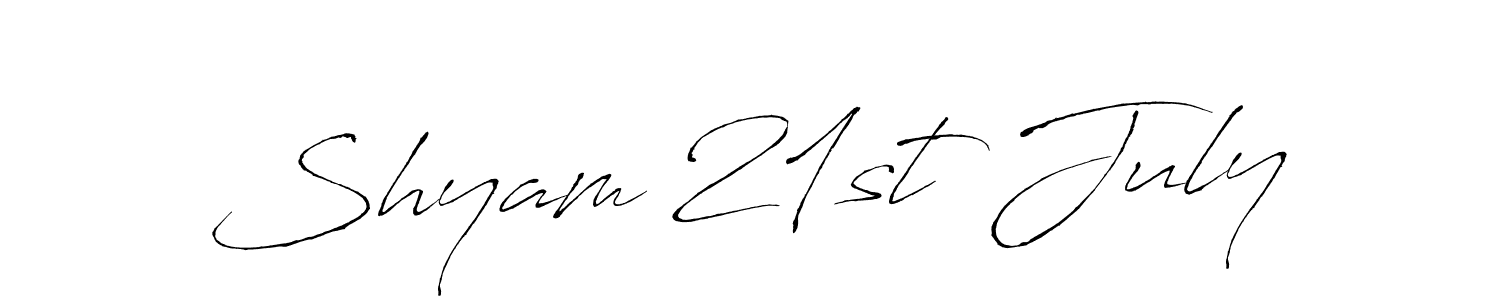 How to make Shyam 21st July name signature. Use Antro_Vectra style for creating short signs online. This is the latest handwritten sign. Shyam 21st July signature style 6 images and pictures png