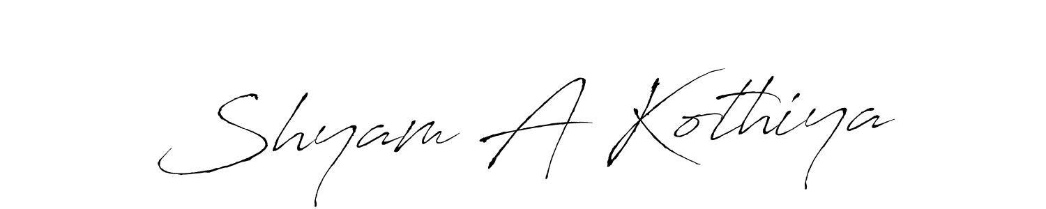 You should practise on your own different ways (Antro_Vectra) to write your name (Shyam A Kothiya) in signature. don't let someone else do it for you. Shyam A Kothiya signature style 6 images and pictures png