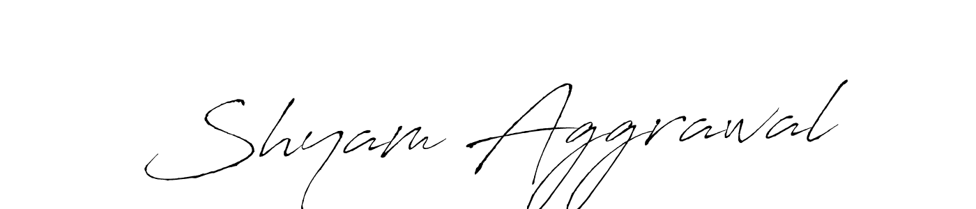 Make a beautiful signature design for name Shyam Aggrawal. Use this online signature maker to create a handwritten signature for free. Shyam Aggrawal signature style 6 images and pictures png