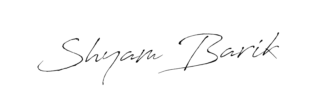 You should practise on your own different ways (Antro_Vectra) to write your name (Shyam Barik) in signature. don't let someone else do it for you. Shyam Barik signature style 6 images and pictures png