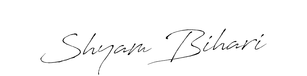 Antro_Vectra is a professional signature style that is perfect for those who want to add a touch of class to their signature. It is also a great choice for those who want to make their signature more unique. Get Shyam Bihari name to fancy signature for free. Shyam Bihari signature style 6 images and pictures png