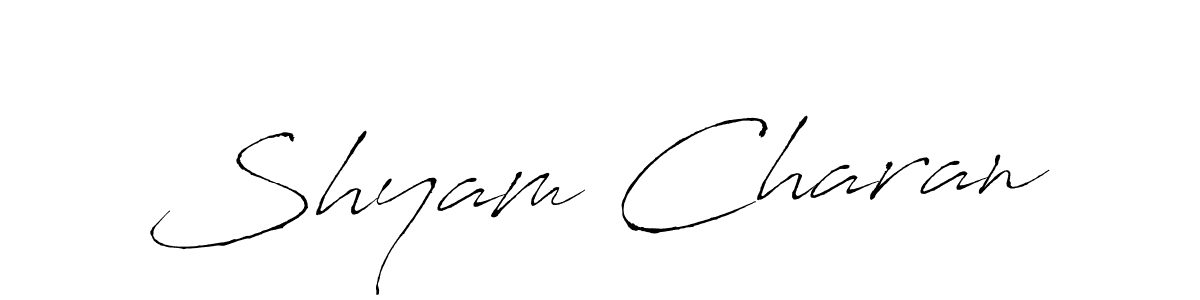 Use a signature maker to create a handwritten signature online. With this signature software, you can design (Antro_Vectra) your own signature for name Shyam Charan. Shyam Charan signature style 6 images and pictures png