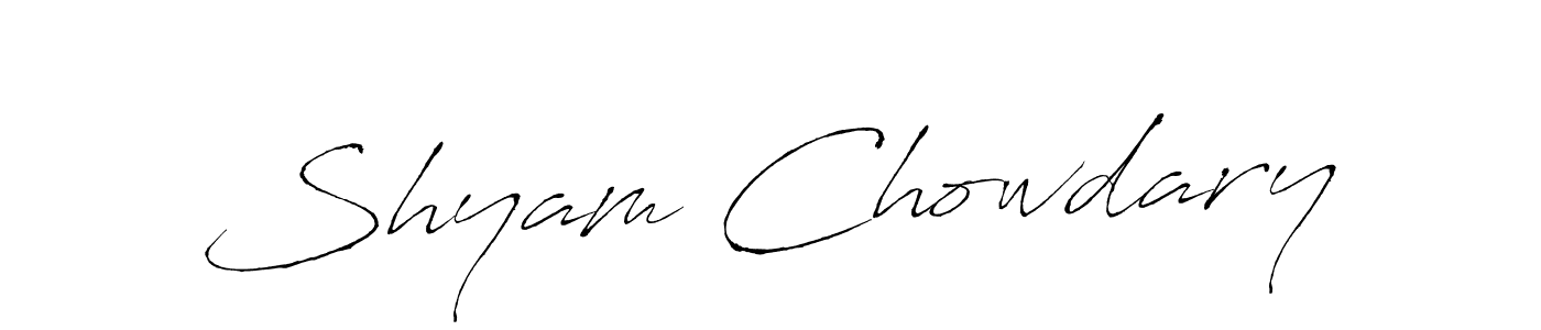 Also You can easily find your signature by using the search form. We will create Shyam Chowdary name handwritten signature images for you free of cost using Antro_Vectra sign style. Shyam Chowdary signature style 6 images and pictures png