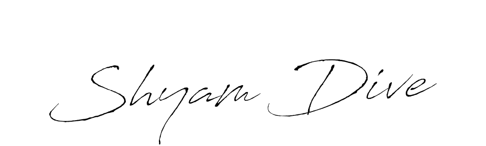 Similarly Antro_Vectra is the best handwritten signature design. Signature creator online .You can use it as an online autograph creator for name Shyam Dive. Shyam Dive signature style 6 images and pictures png