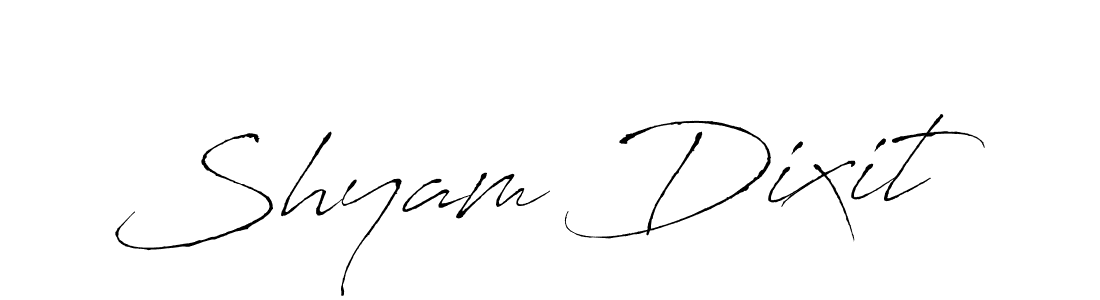 Design your own signature with our free online signature maker. With this signature software, you can create a handwritten (Antro_Vectra) signature for name Shyam Dixit. Shyam Dixit signature style 6 images and pictures png