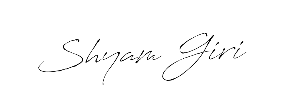 You should practise on your own different ways (Antro_Vectra) to write your name (Shyam Giri) in signature. don't let someone else do it for you. Shyam Giri signature style 6 images and pictures png