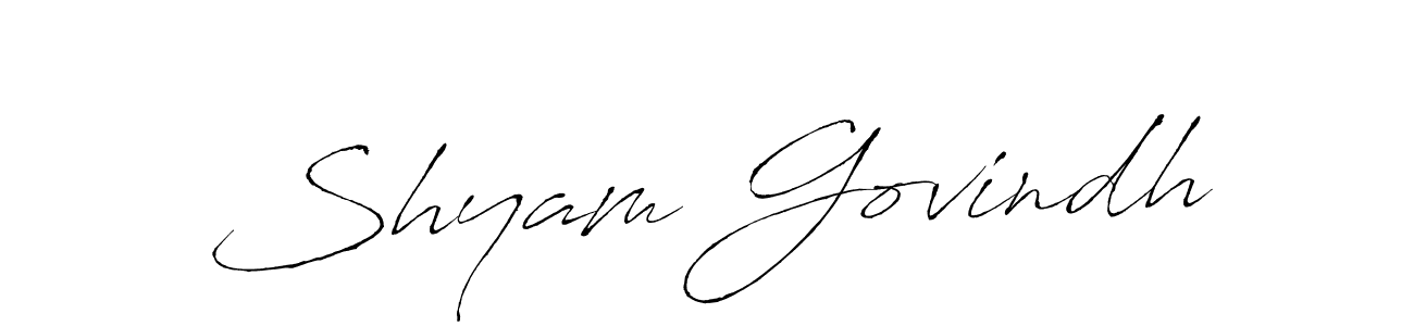 Also we have Shyam Govindh name is the best signature style. Create professional handwritten signature collection using Antro_Vectra autograph style. Shyam Govindh signature style 6 images and pictures png