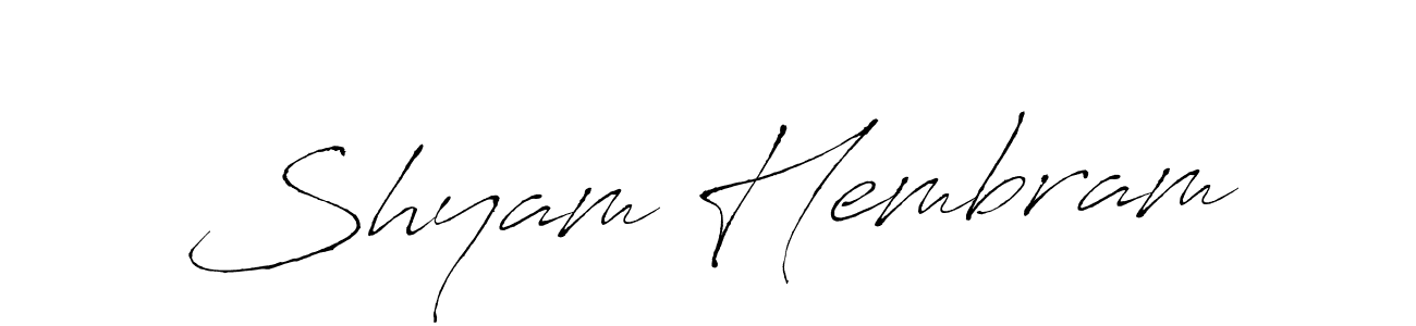 Also You can easily find your signature by using the search form. We will create Shyam Hembram name handwritten signature images for you free of cost using Antro_Vectra sign style. Shyam Hembram signature style 6 images and pictures png