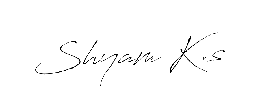 How to Draw Shyam K.s signature style? Antro_Vectra is a latest design signature styles for name Shyam K.s. Shyam K.s signature style 6 images and pictures png