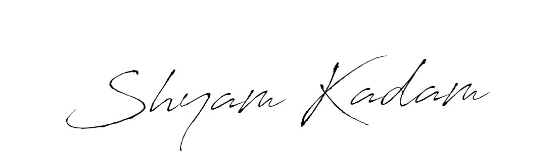 The best way (Antro_Vectra) to make a short signature is to pick only two or three words in your name. The name Shyam Kadam include a total of six letters. For converting this name. Shyam Kadam signature style 6 images and pictures png