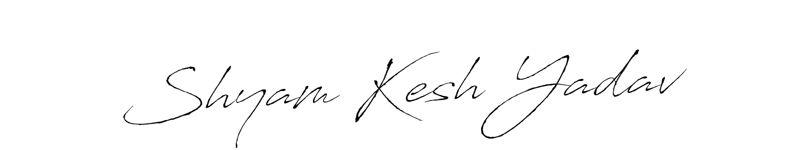 Design your own signature with our free online signature maker. With this signature software, you can create a handwritten (Antro_Vectra) signature for name Shyam Kesh Yadav. Shyam Kesh Yadav signature style 6 images and pictures png