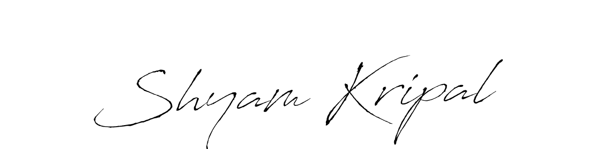 Design your own signature with our free online signature maker. With this signature software, you can create a handwritten (Antro_Vectra) signature for name Shyam Kripal. Shyam Kripal signature style 6 images and pictures png