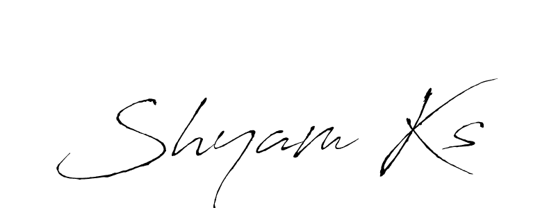 How to make Shyam Ks signature? Antro_Vectra is a professional autograph style. Create handwritten signature for Shyam Ks name. Shyam Ks signature style 6 images and pictures png