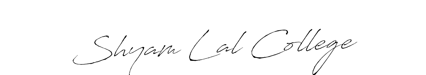 Also You can easily find your signature by using the search form. We will create Shyam Lal College name handwritten signature images for you free of cost using Antro_Vectra sign style. Shyam Lal College signature style 6 images and pictures png