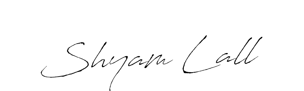 Antro_Vectra is a professional signature style that is perfect for those who want to add a touch of class to their signature. It is also a great choice for those who want to make their signature more unique. Get Shyam Lall name to fancy signature for free. Shyam Lall signature style 6 images and pictures png