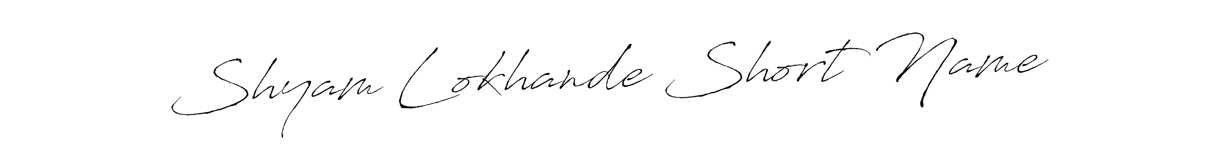 Create a beautiful signature design for name Shyam Lokhande Short Name. With this signature (Antro_Vectra) fonts, you can make a handwritten signature for free. Shyam Lokhande Short Name signature style 6 images and pictures png