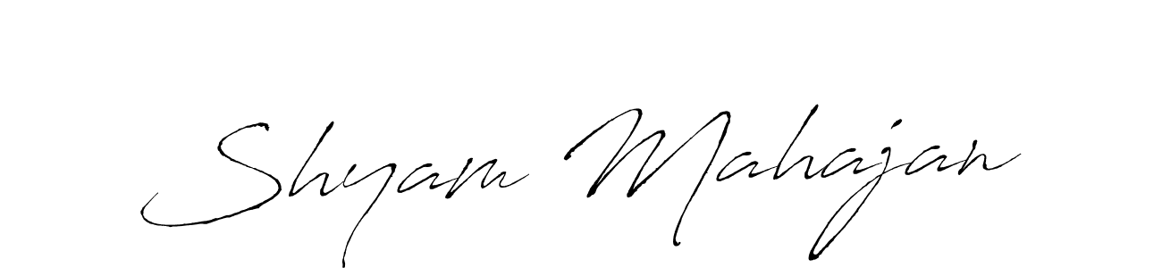 How to make Shyam Mahajan signature? Antro_Vectra is a professional autograph style. Create handwritten signature for Shyam Mahajan name. Shyam Mahajan signature style 6 images and pictures png