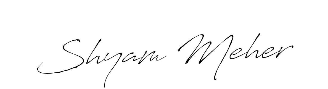 if you are searching for the best signature style for your name Shyam Meher. so please give up your signature search. here we have designed multiple signature styles  using Antro_Vectra. Shyam Meher signature style 6 images and pictures png