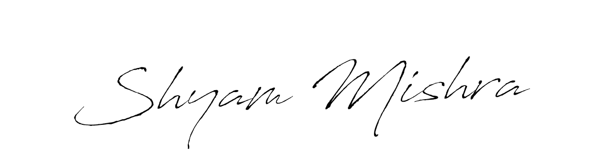 How to make Shyam Mishra name signature. Use Antro_Vectra style for creating short signs online. This is the latest handwritten sign. Shyam Mishra signature style 6 images and pictures png