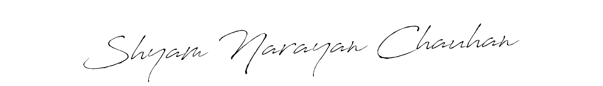 if you are searching for the best signature style for your name Shyam Narayan Chauhan. so please give up your signature search. here we have designed multiple signature styles  using Antro_Vectra. Shyam Narayan Chauhan signature style 6 images and pictures png