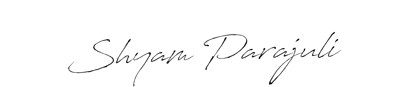 Shyam Parajuli stylish signature style. Best Handwritten Sign (Antro_Vectra) for my name. Handwritten Signature Collection Ideas for my name Shyam Parajuli. Shyam Parajuli signature style 6 images and pictures png