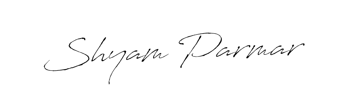 It looks lik you need a new signature style for name Shyam Parmar. Design unique handwritten (Antro_Vectra) signature with our free signature maker in just a few clicks. Shyam Parmar signature style 6 images and pictures png