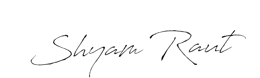 Antro_Vectra is a professional signature style that is perfect for those who want to add a touch of class to their signature. It is also a great choice for those who want to make their signature more unique. Get Shyam Raut name to fancy signature for free. Shyam Raut signature style 6 images and pictures png
