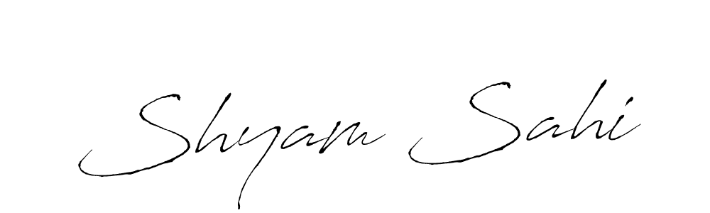 Use a signature maker to create a handwritten signature online. With this signature software, you can design (Antro_Vectra) your own signature for name Shyam Sahi. Shyam Sahi signature style 6 images and pictures png