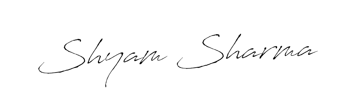 Create a beautiful signature design for name Shyam Sharma. With this signature (Antro_Vectra) fonts, you can make a handwritten signature for free. Shyam Sharma signature style 6 images and pictures png