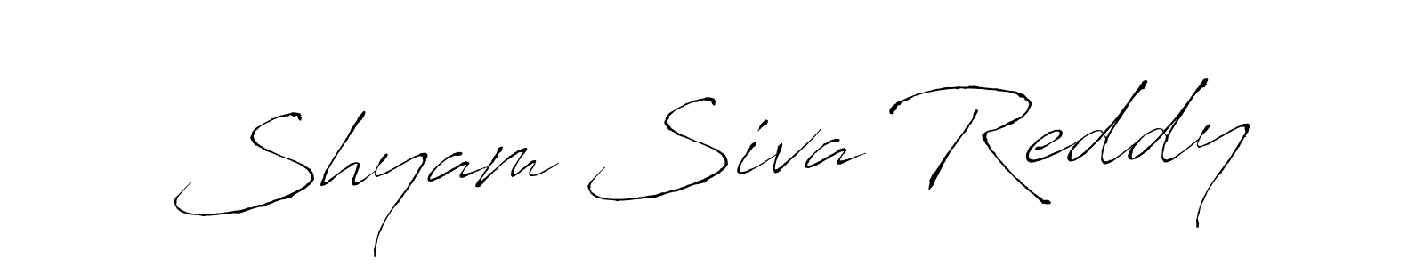 Make a beautiful signature design for name Shyam Siva Reddy. With this signature (Antro_Vectra) style, you can create a handwritten signature for free. Shyam Siva Reddy signature style 6 images and pictures png