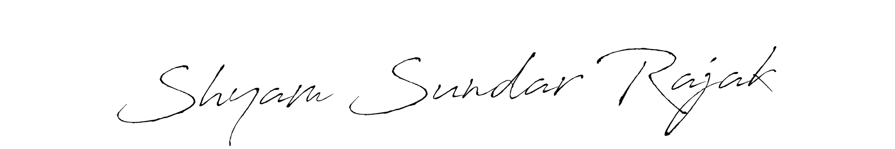 How to make Shyam Sundar Rajak name signature. Use Antro_Vectra style for creating short signs online. This is the latest handwritten sign. Shyam Sundar Rajak signature style 6 images and pictures png