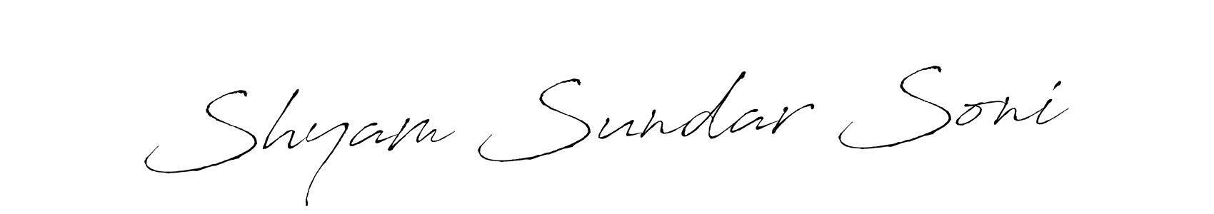 if you are searching for the best signature style for your name Shyam Sundar Soni. so please give up your signature search. here we have designed multiple signature styles  using Antro_Vectra. Shyam Sundar Soni signature style 6 images and pictures png