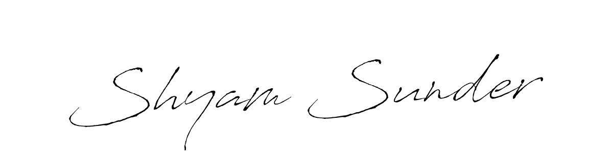 Make a short Shyam Sunder signature style. Manage your documents anywhere anytime using Antro_Vectra. Create and add eSignatures, submit forms, share and send files easily. Shyam Sunder signature style 6 images and pictures png
