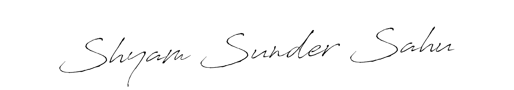 Also we have Shyam Sunder Sahu name is the best signature style. Create professional handwritten signature collection using Antro_Vectra autograph style. Shyam Sunder Sahu signature style 6 images and pictures png