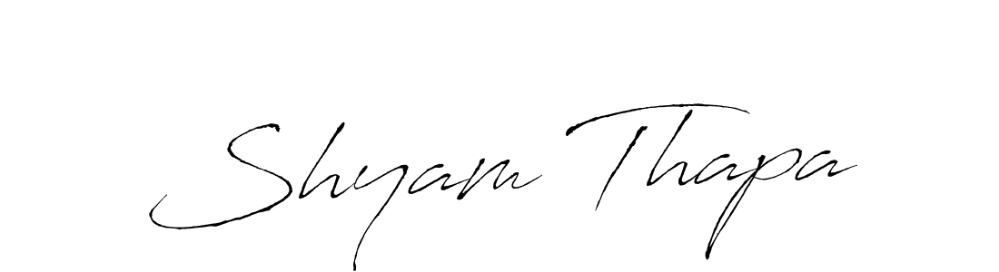 How to make Shyam Thapa name signature. Use Antro_Vectra style for creating short signs online. This is the latest handwritten sign. Shyam Thapa signature style 6 images and pictures png