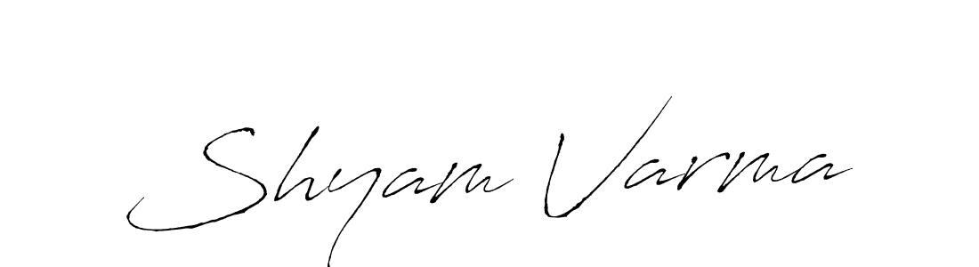 Create a beautiful signature design for name Shyam Varma. With this signature (Antro_Vectra) fonts, you can make a handwritten signature for free. Shyam Varma signature style 6 images and pictures png