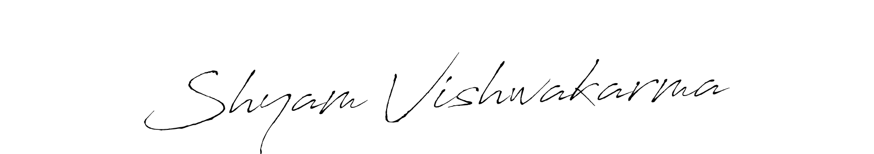 How to make Shyam Vishwakarma signature? Antro_Vectra is a professional autograph style. Create handwritten signature for Shyam Vishwakarma name. Shyam Vishwakarma signature style 6 images and pictures png