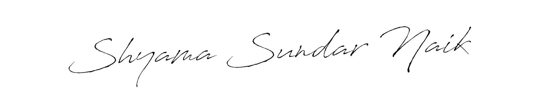 Use a signature maker to create a handwritten signature online. With this signature software, you can design (Antro_Vectra) your own signature for name Shyama Sundar Naik. Shyama Sundar Naik signature style 6 images and pictures png