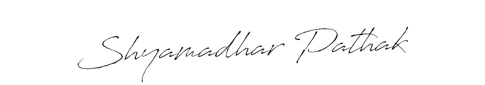 Create a beautiful signature design for name Shyamadhar Pathak. With this signature (Antro_Vectra) fonts, you can make a handwritten signature for free. Shyamadhar Pathak signature style 6 images and pictures png