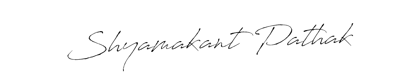 Similarly Antro_Vectra is the best handwritten signature design. Signature creator online .You can use it as an online autograph creator for name Shyamakant Pathak. Shyamakant Pathak signature style 6 images and pictures png