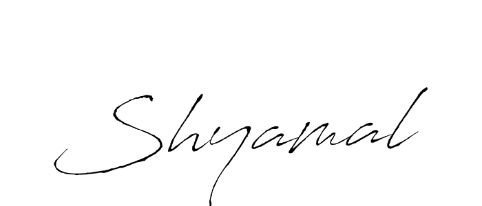 Design your own signature with our free online signature maker. With this signature software, you can create a handwritten (Antro_Vectra) signature for name Shyamal. Shyamal signature style 6 images and pictures png