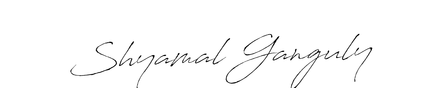 Make a beautiful signature design for name Shyamal Ganguly. With this signature (Antro_Vectra) style, you can create a handwritten signature for free. Shyamal Ganguly signature style 6 images and pictures png