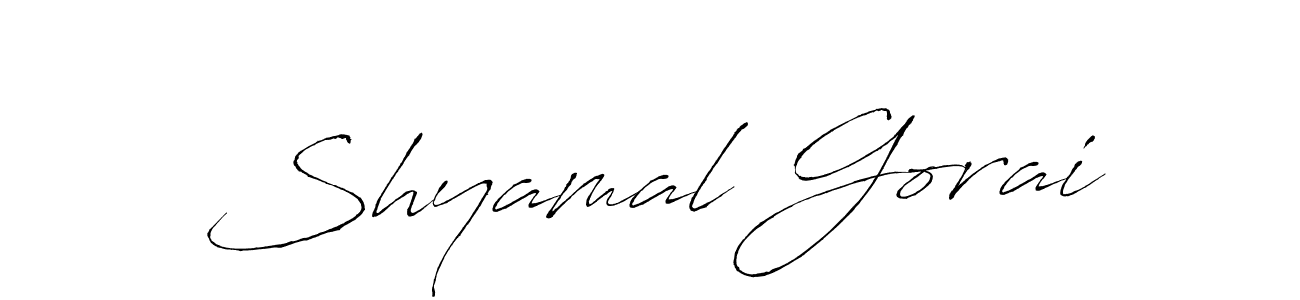 Make a beautiful signature design for name Shyamal Gorai. With this signature (Antro_Vectra) style, you can create a handwritten signature for free. Shyamal Gorai signature style 6 images and pictures png