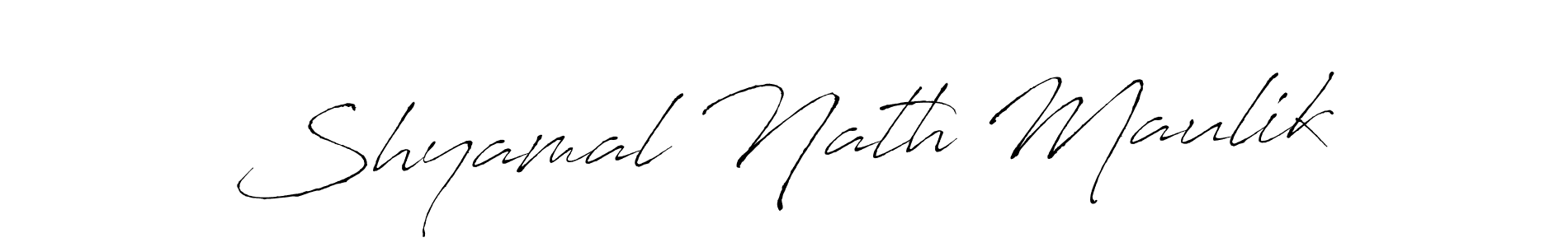 You should practise on your own different ways (Antro_Vectra) to write your name (Shyamal Nath Maulik) in signature. don't let someone else do it for you. Shyamal Nath Maulik signature style 6 images and pictures png