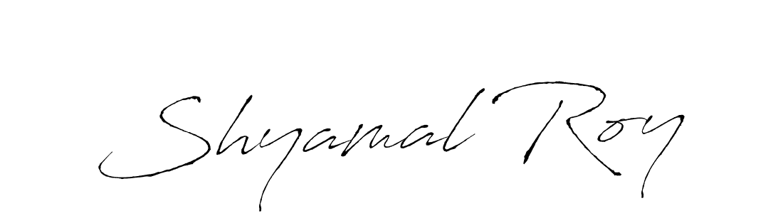 How to make Shyamal Roy name signature. Use Antro_Vectra style for creating short signs online. This is the latest handwritten sign. Shyamal Roy signature style 6 images and pictures png