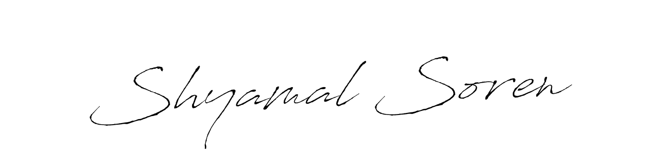 You can use this online signature creator to create a handwritten signature for the name Shyamal Soren. This is the best online autograph maker. Shyamal Soren signature style 6 images and pictures png